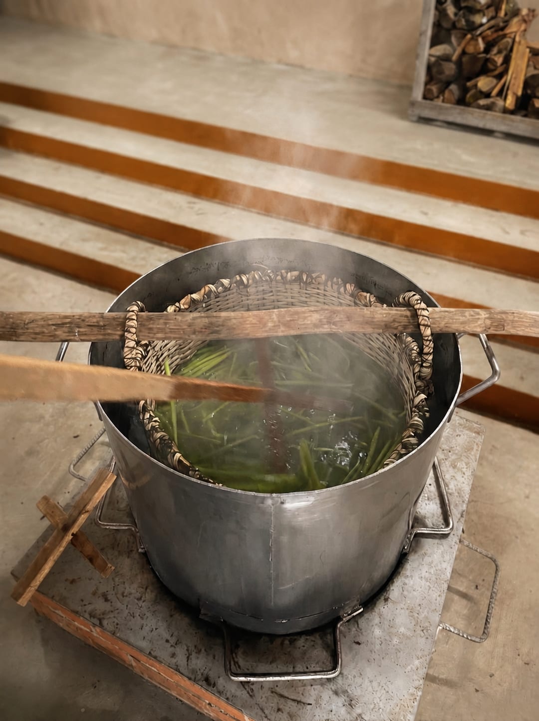 Échaudage traditionnel